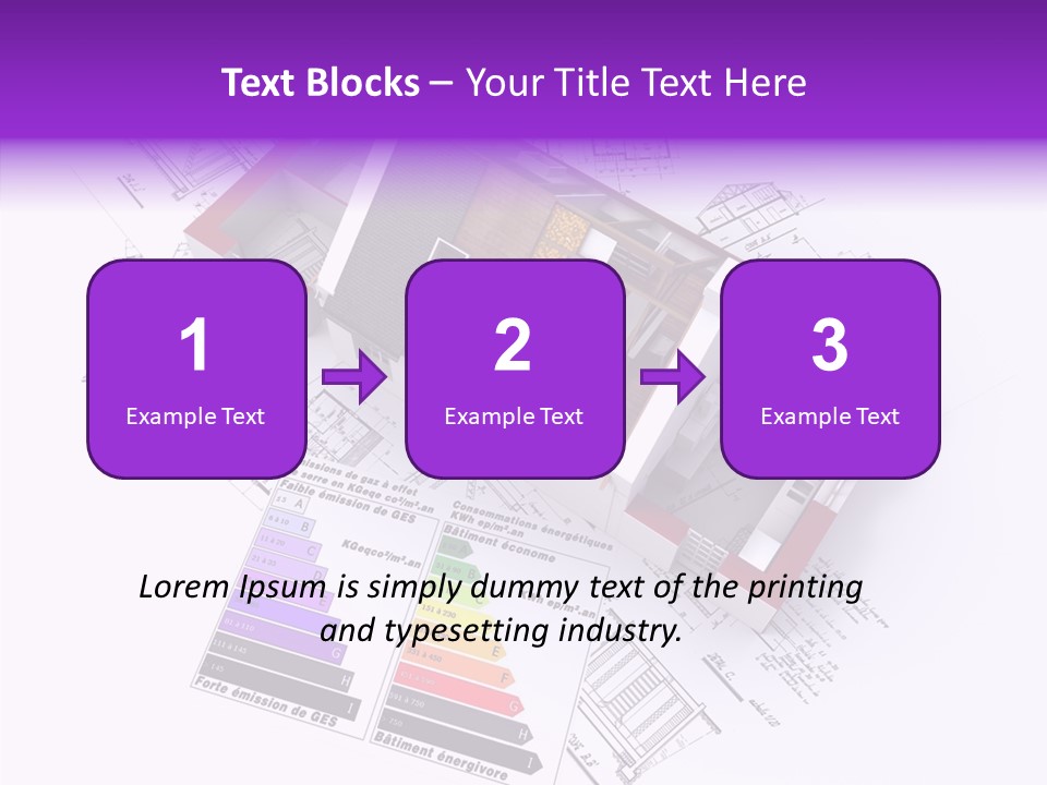 Alternative Energy Architecture Model Blueprint PowerPoint Template