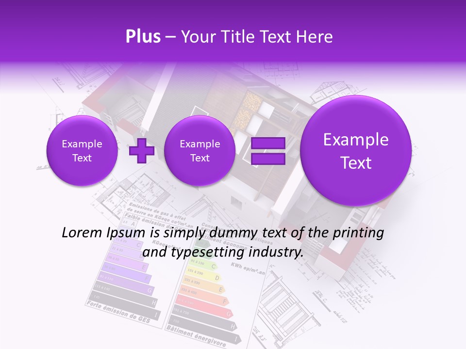 Alternative Energy Architecture Model Blueprint PowerPoint Template