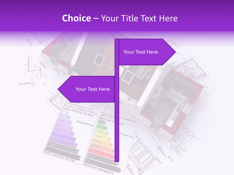 Alternative Energy Architecture Model Blueprint PowerPoint Template