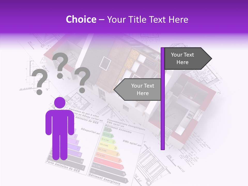 Alternative Energy Architecture Model Blueprint PowerPoint Template
