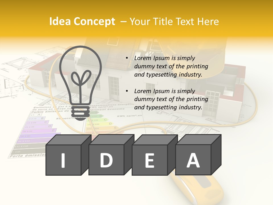 Insulation Planning Home PowerPoint Template