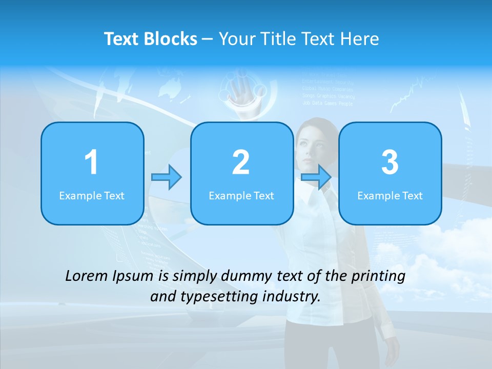 Map Statistic Touch PowerPoint Template