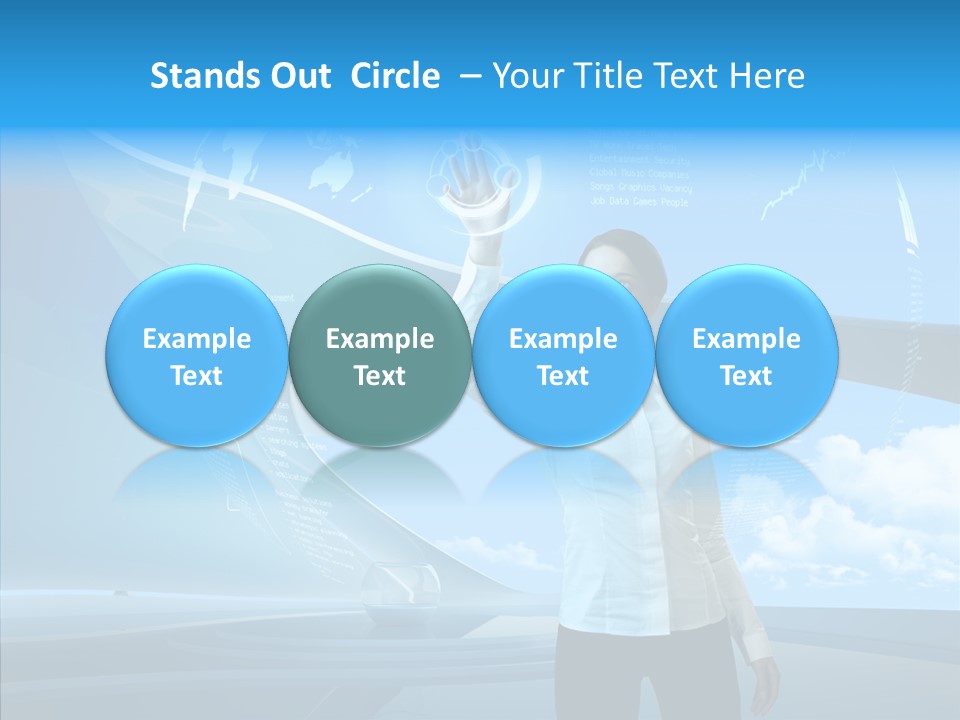 Map Statistic Touch PowerPoint Template