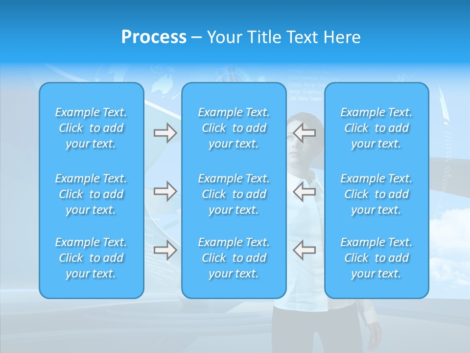 Map Statistic Touch PowerPoint Template