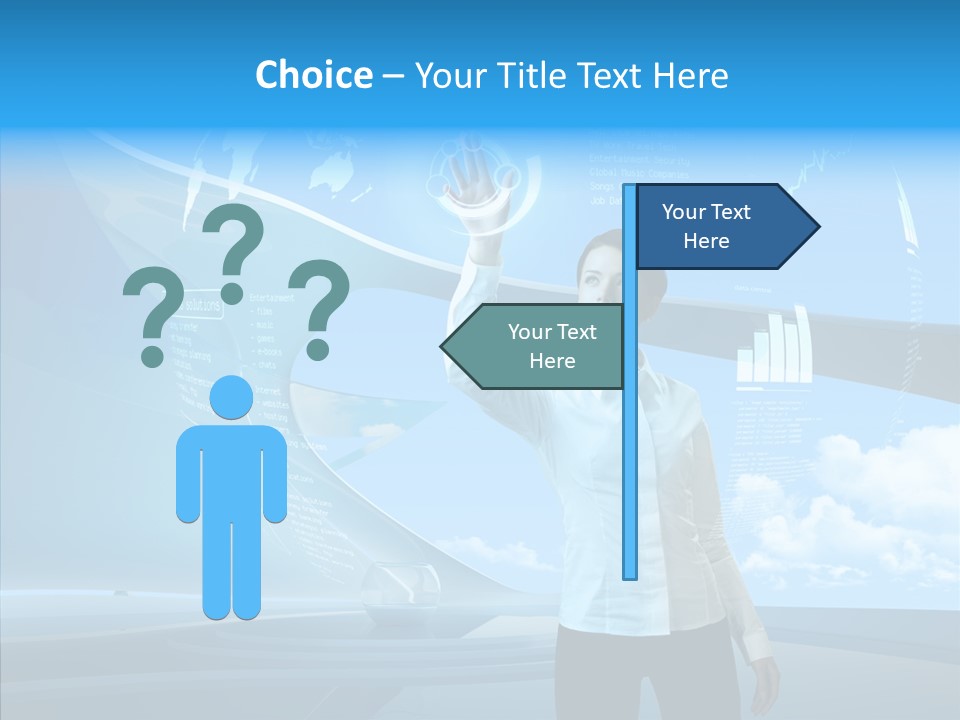 Map Statistic Touch PowerPoint Template