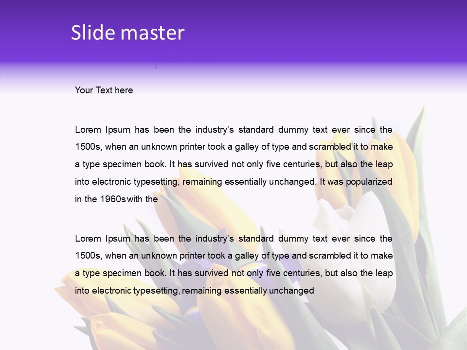 Blossom Loveliness Path PowerPoint Template