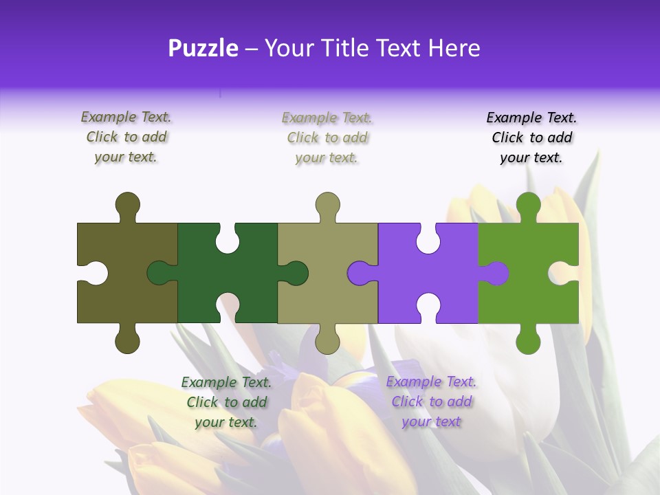 Blossom Loveliness Path PowerPoint Template