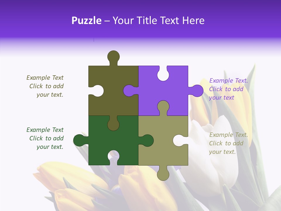 Blossom Loveliness Path PowerPoint Template