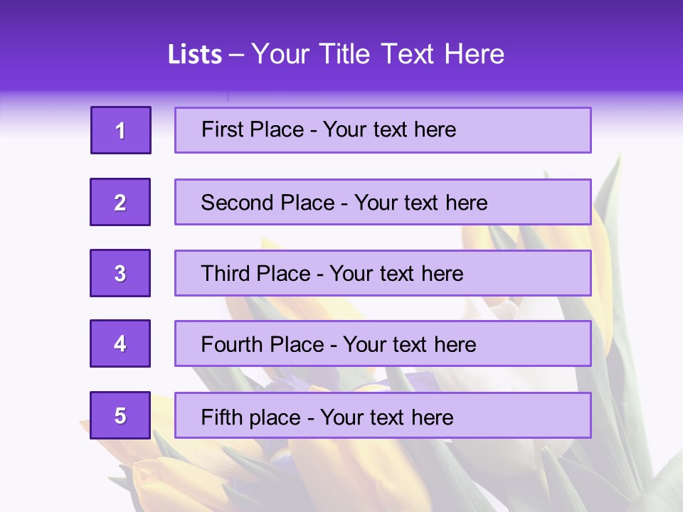 Blossom Loveliness Path PowerPoint Template