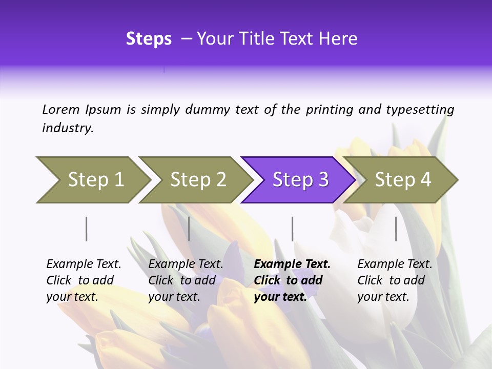 Blossom Loveliness Path PowerPoint Template