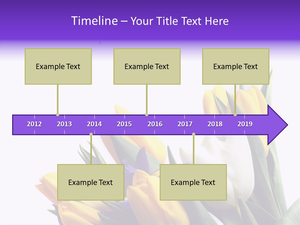 Blossom Loveliness Path PowerPoint Template