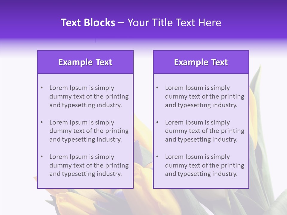 Blossom Loveliness Path PowerPoint Template