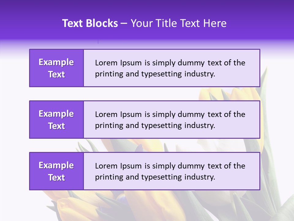 Blossom Loveliness Path PowerPoint Template