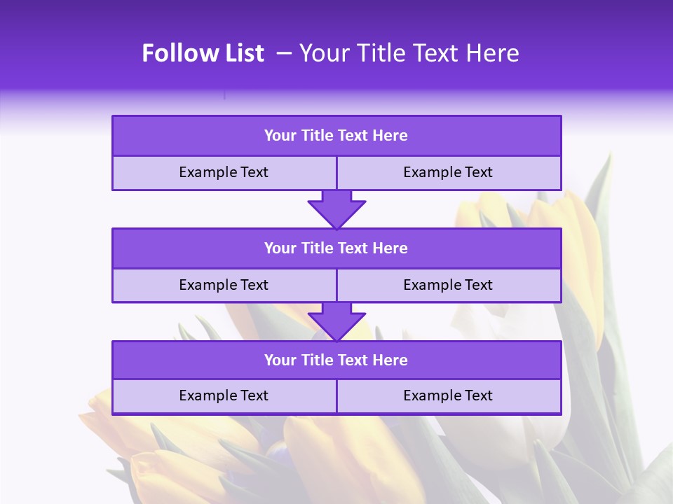 Blossom Loveliness Path PowerPoint Template