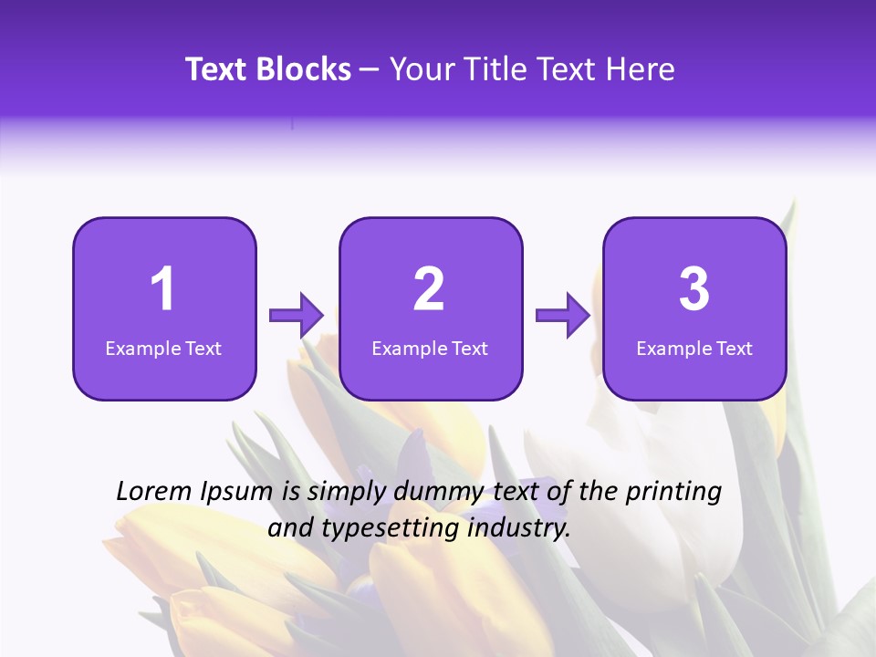 Blossom Loveliness Path PowerPoint Template