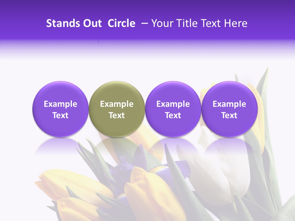 Blossom Loveliness Path PowerPoint Template