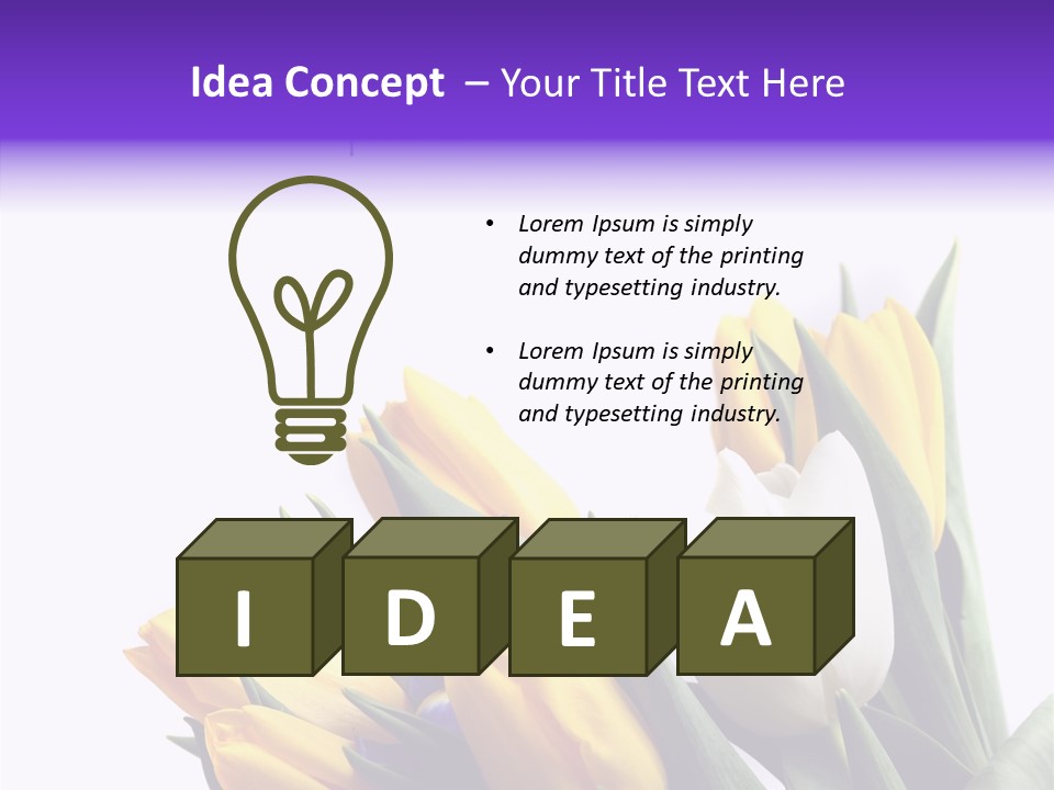 Blossom Loveliness Path PowerPoint Template