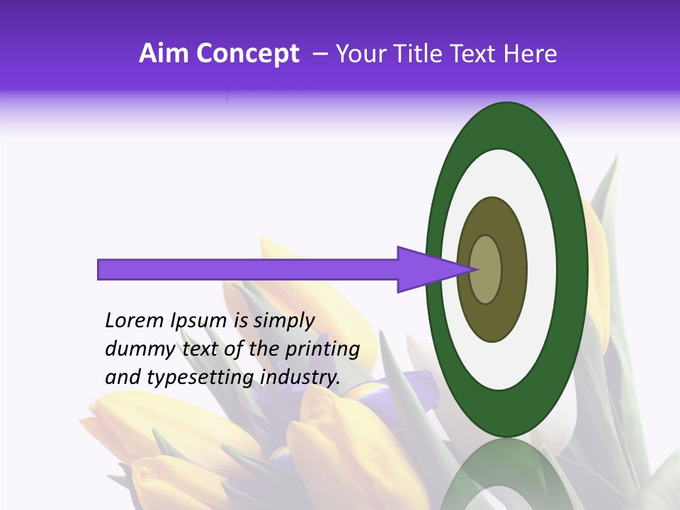 Blossom Loveliness Path PowerPoint Template