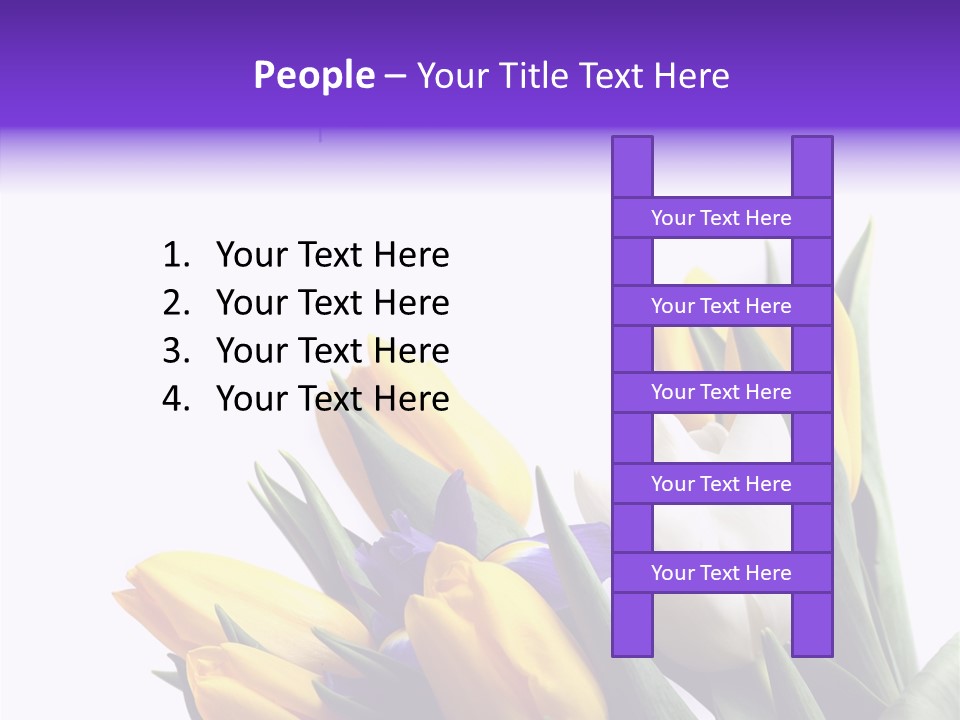 Blossom Loveliness Path PowerPoint Template