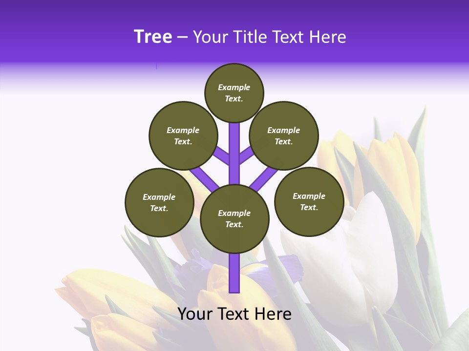 Blossom Loveliness Path PowerPoint Template