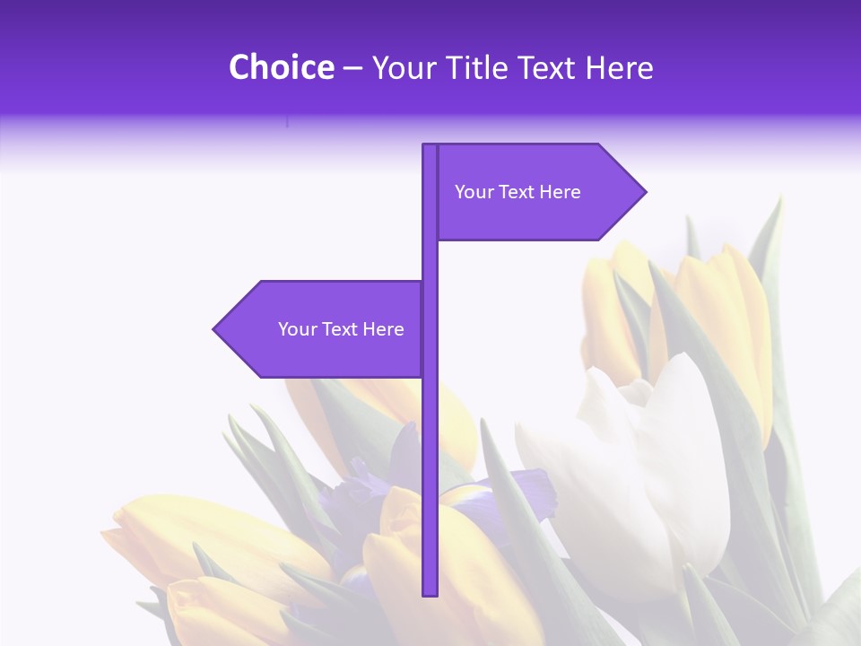 Blossom Loveliness Path PowerPoint Template