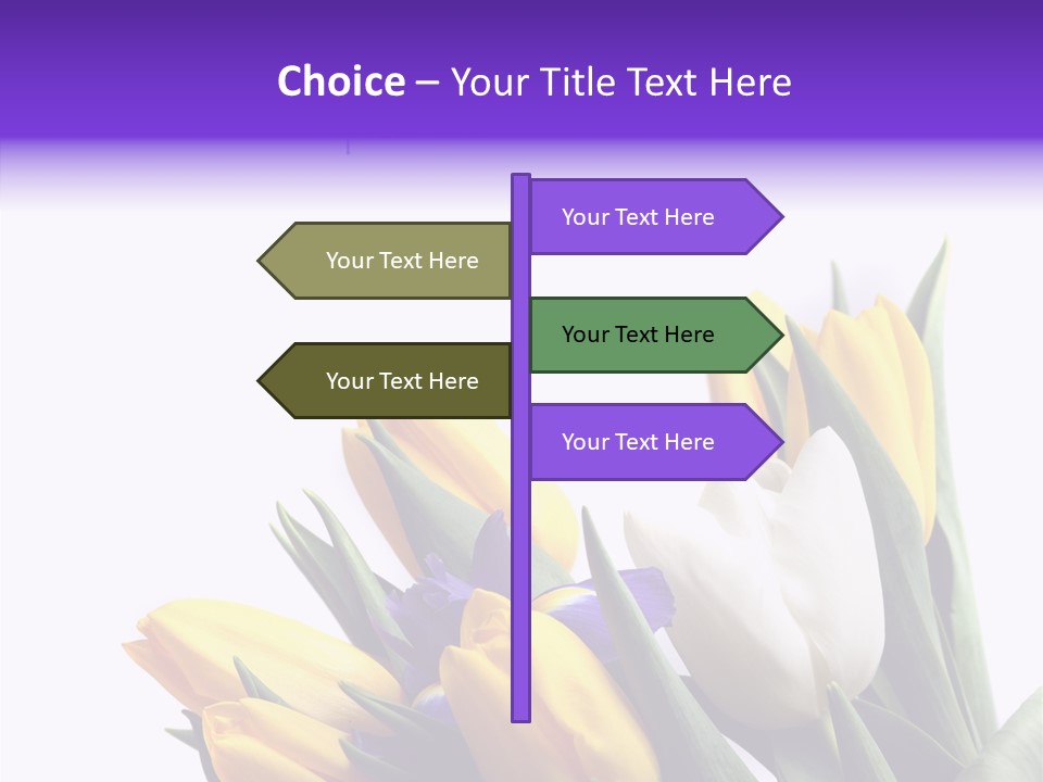 Blossom Loveliness Path PowerPoint Template