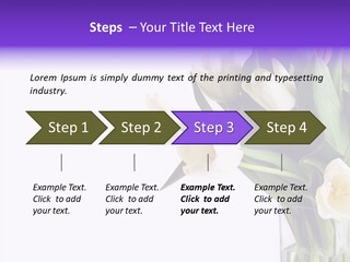 Arrangement Blossom Lovely PowerPoint Template