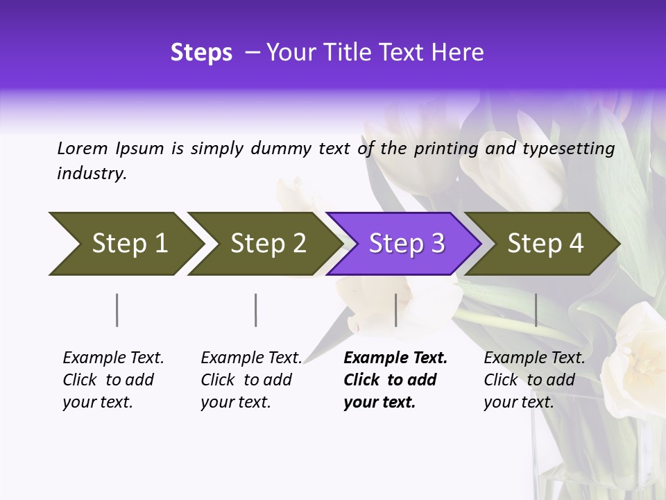 Arrangement Blossom Lovely PowerPoint Template