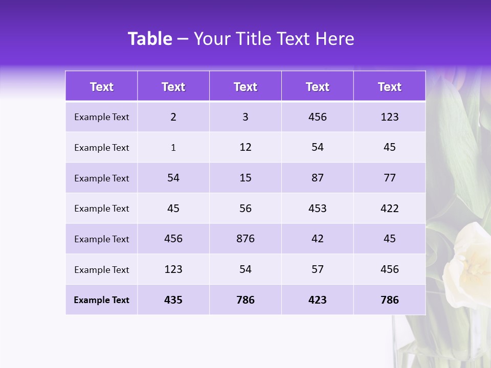 Arrangement Blossom Lovely PowerPoint Template