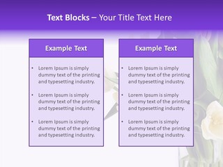Arrangement Blossom Lovely PowerPoint Template