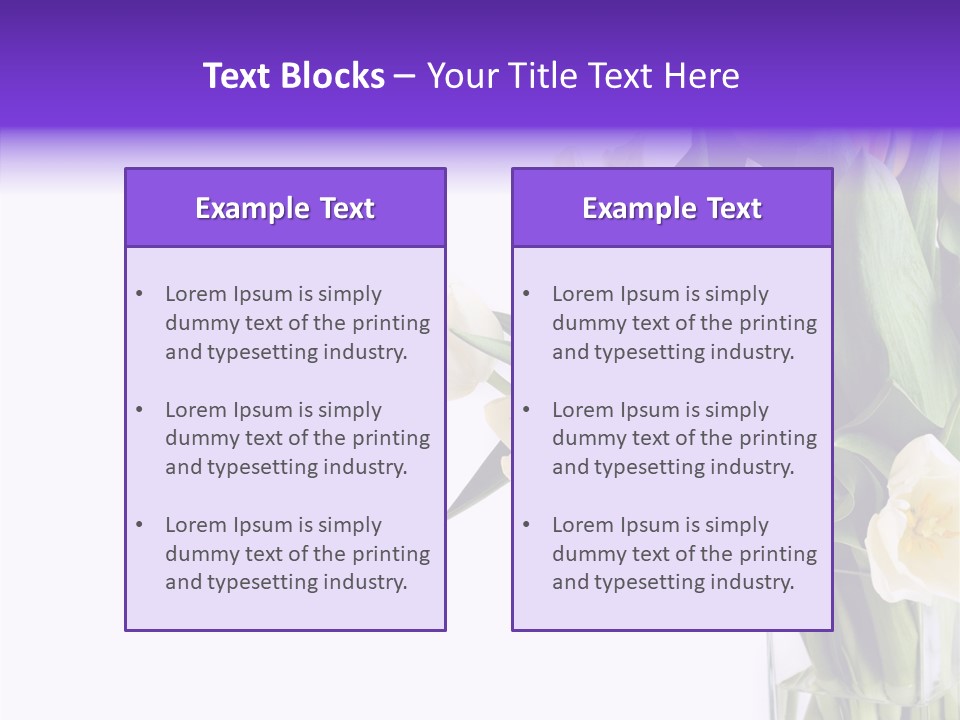 Arrangement Blossom Lovely PowerPoint Template