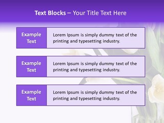 Arrangement Blossom Lovely PowerPoint Template