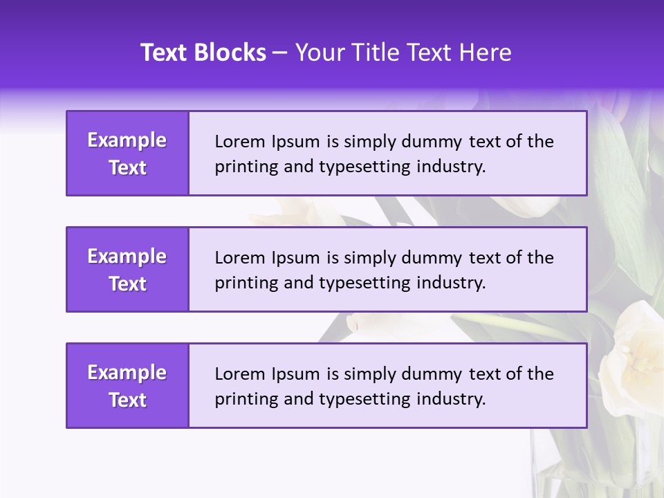 Arrangement Blossom Lovely PowerPoint Template