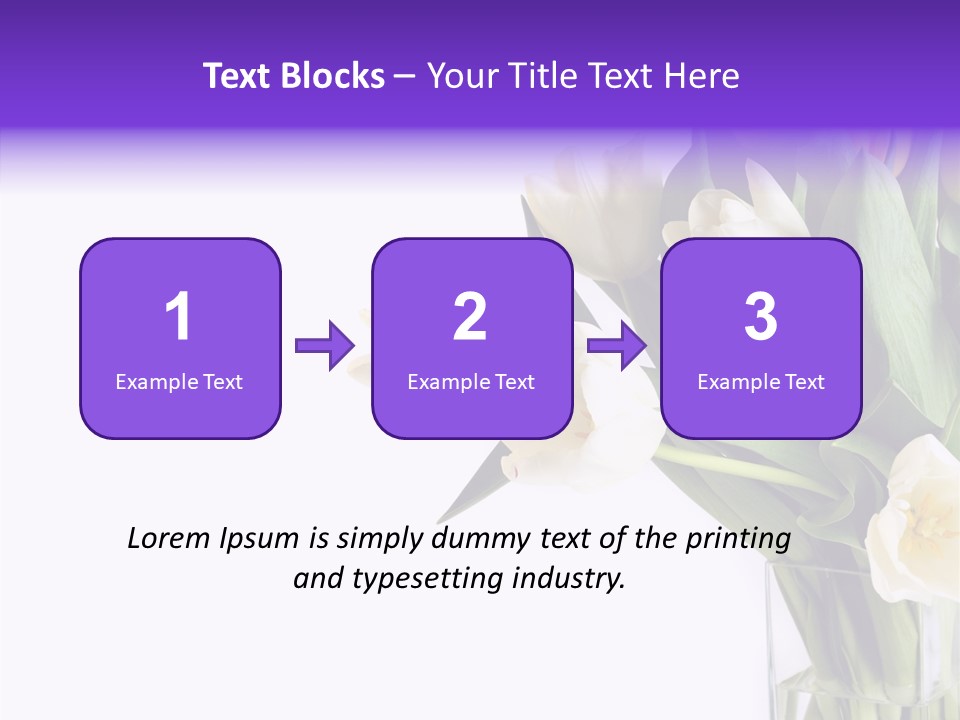 Arrangement Blossom Lovely PowerPoint Template