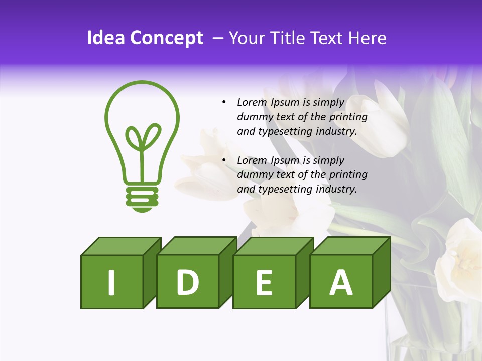 Arrangement Blossom Lovely PowerPoint Template