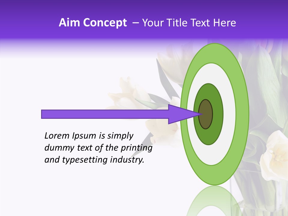 Arrangement Blossom Lovely PowerPoint Template