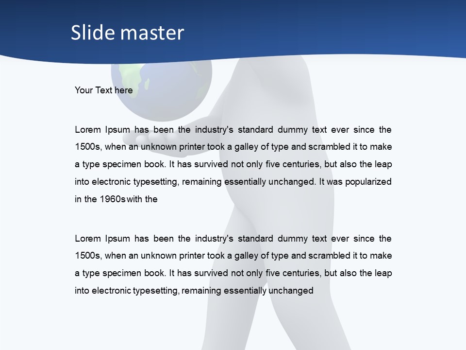 Map Pose Space PowerPoint Template