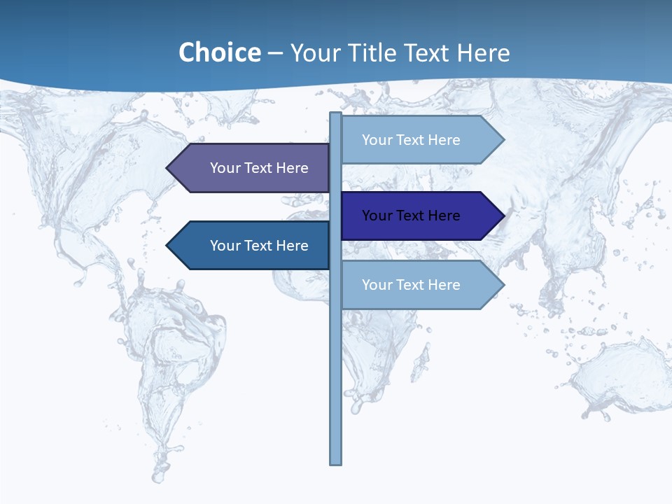 Clean White Flow PowerPoint Template