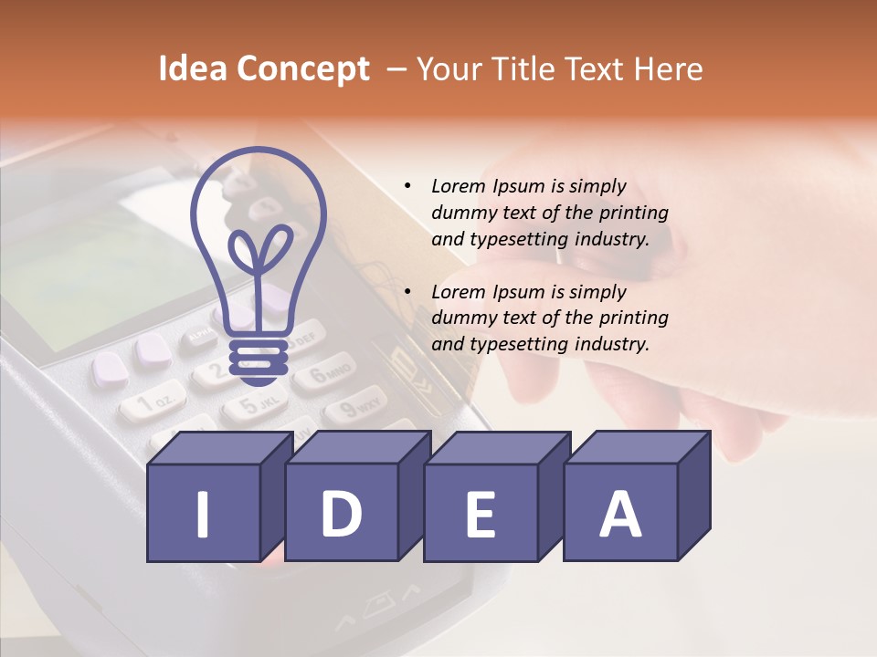Button Image Purchase PowerPoint Template