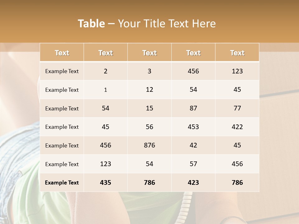 Smiling Attractive Woman PowerPoint Template