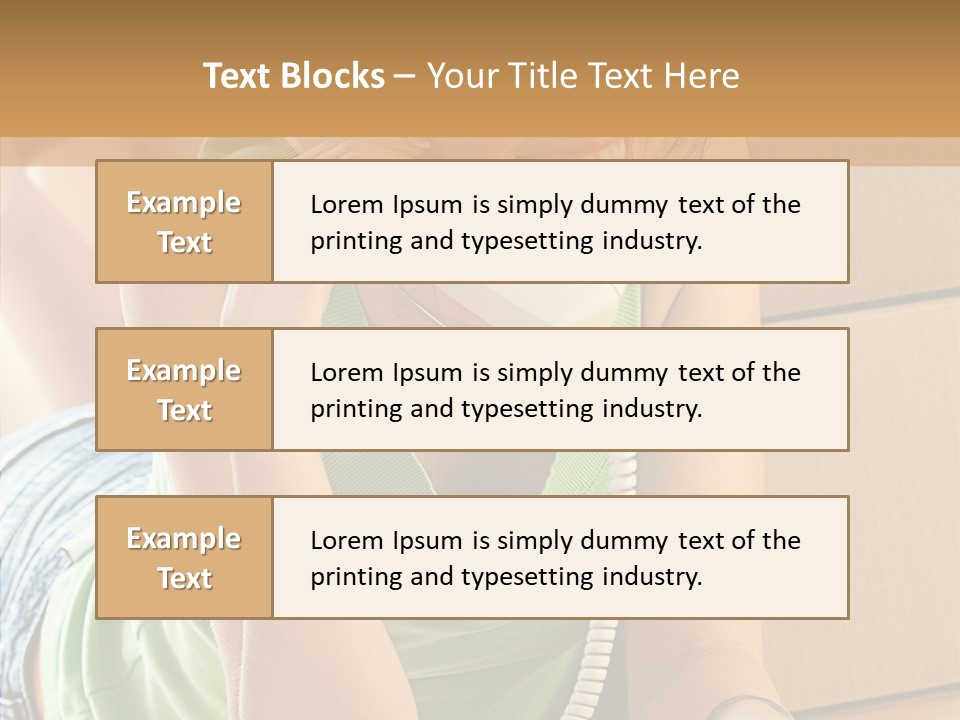 Smiling Attractive Woman PowerPoint Template