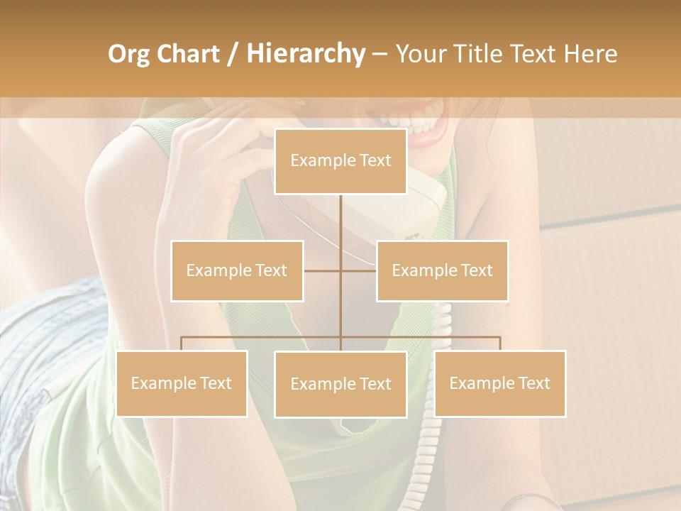 Smiling Attractive Woman PowerPoint Template