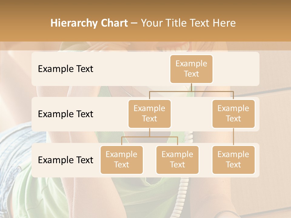 Smiling Attractive Woman PowerPoint Template