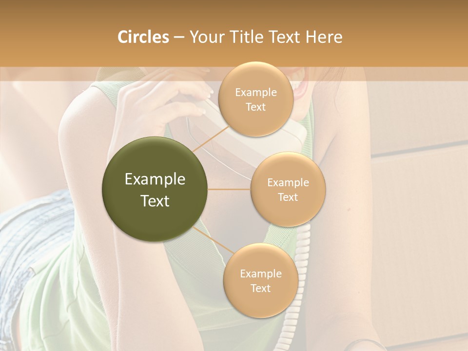 Smiling Attractive Woman PowerPoint Template