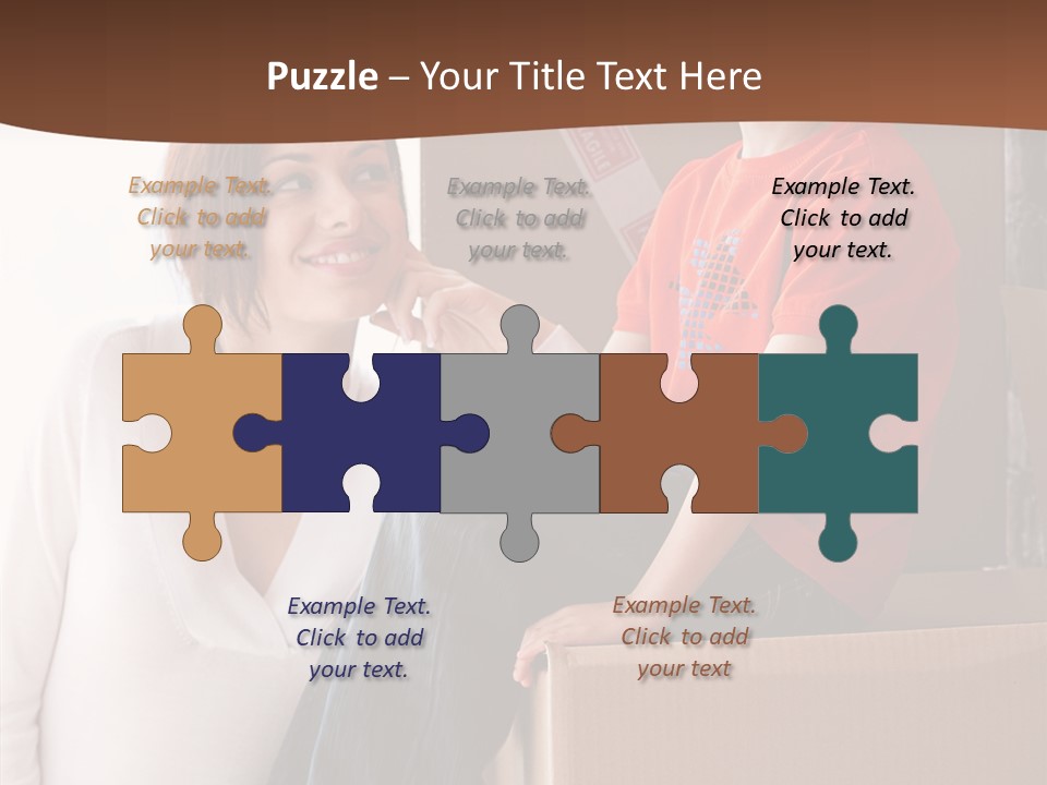 Parenthood Woman Hug PowerPoint Template