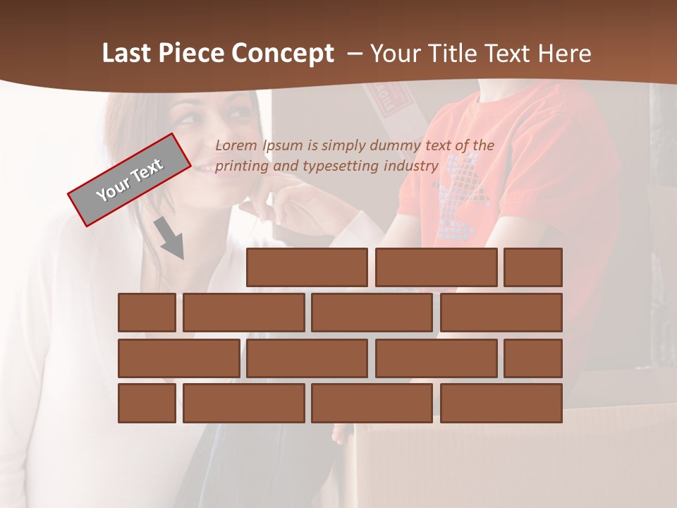 Parenthood Woman Hug PowerPoint Template