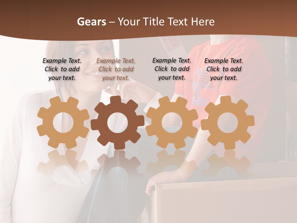 Parenthood Woman Hug PowerPoint Template