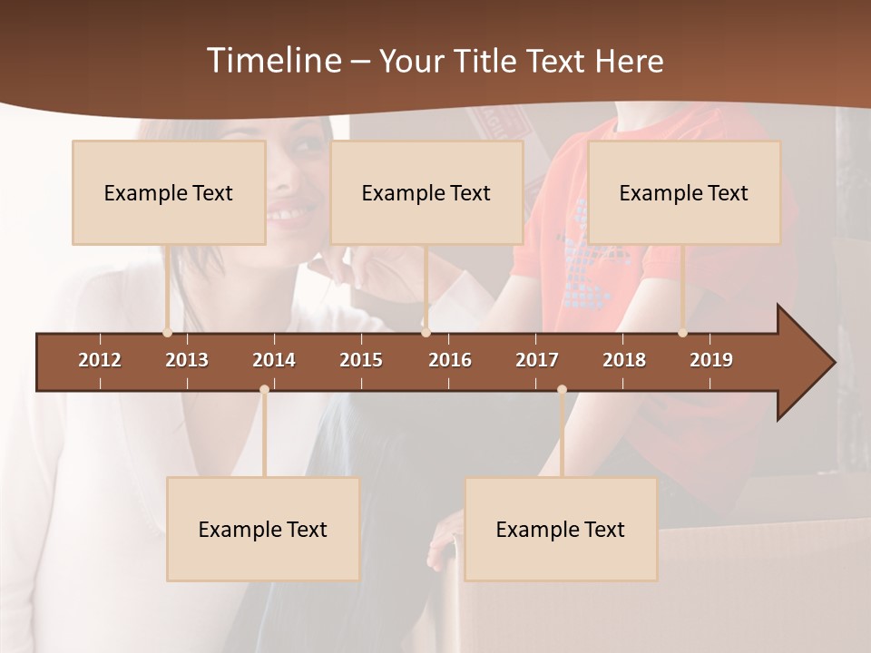 Parenthood Woman Hug PowerPoint Template