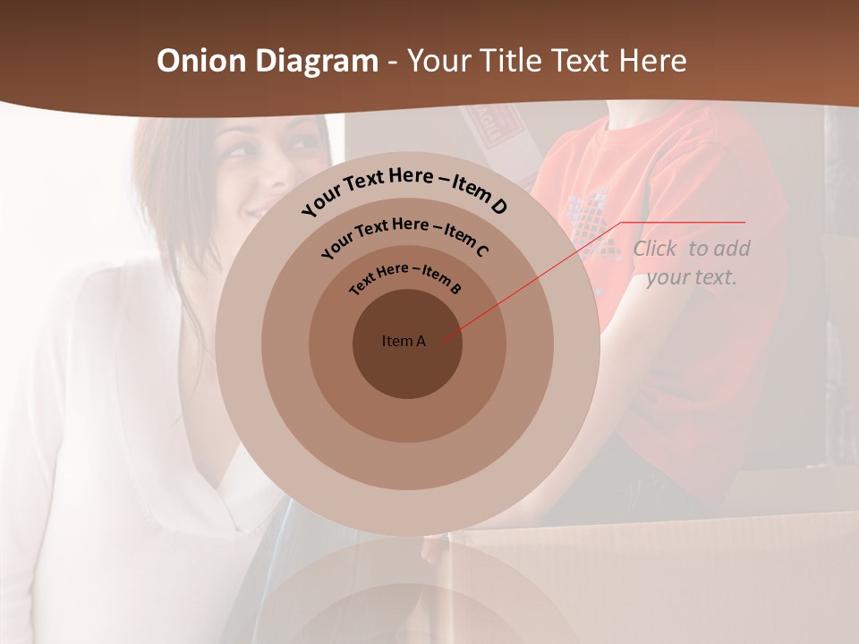 Parenthood Woman Hug PowerPoint Template