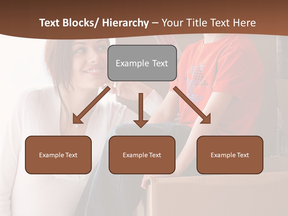 Parenthood Woman Hug PowerPoint Template